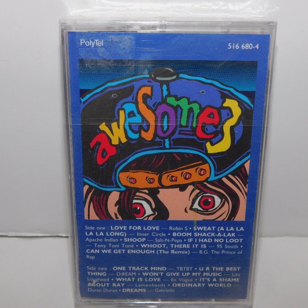 AWESOME 3 VTG 1994 Mixed Artist Compilation Cassette Tap - NEW